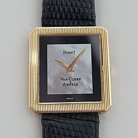 Unisex Piaget Protocole 26mm 18k Gold Van Cleef Arpel Dial 1970s Luxury