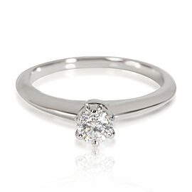 Tiffany & Co. Diamond Solitaire Engagement Ring in Platinum E VS1 0.24 CTW