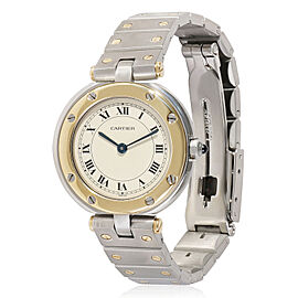 Cartier Santos Ronde Women's Watch in 18kt Stainless Steel/Yellow Gold