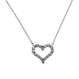 Tiffany & Co Small Hearts Pendant Of Diamonds in Platinum