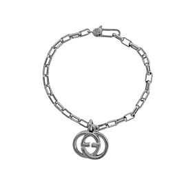 Gucci GG Logo Bracelet In Sterling Silver