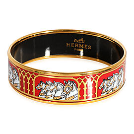 Hermès Wide Bracelet with Horses