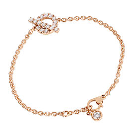 Hermès Diamond Finesse Bracelet in 18k Rose Gold 0.55 CTW