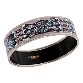 Hermès Wide Enamel Bracelet with Bows