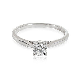 Cartier 1895 Diamond Engagement Ring in Platinum F VVS2 0.27 CTW