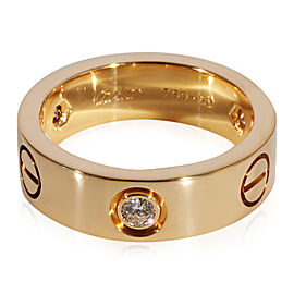 Cartier Love Diamond Ring in 18k Yellow Gold 0.22 CTW