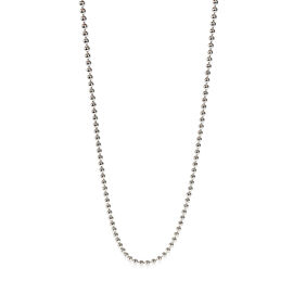 Cartier Bead Chain Necklace in 18k White Gold