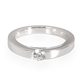 Cartier Diamond Date Ring in Platinum GIA Certified G VVS1 0.21 CT