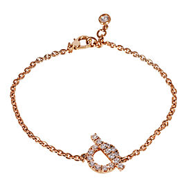 Hermès Finesse Diamond Bracelet in 18k Rose Gold