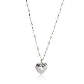 Tiffany & Co. Puff Heart Pendant in Sterling Silver