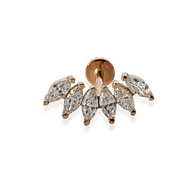 Kismet 6 Diamond Marquise Arc Piercing Single Earring in 14k Rose Gold