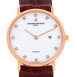Vacheron Constantin 39005 Patrimony 18K Rose Gold Diamond Watch