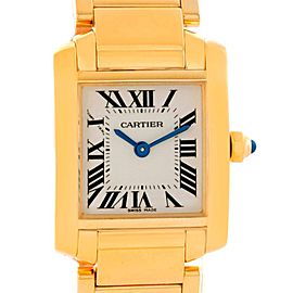 Cartier W50002N2 Tank Francaise Small 18k Yellow Gold Women's Watch