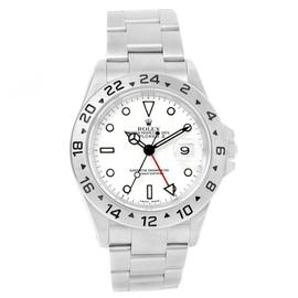 Rolex Explorer II 16570 White Dial Stainless Steel 40mm Mens Watch 2002