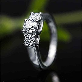 Dazzling Three-Stone Engagement Ring features 1.40ct of Total Diamonds PL-172690