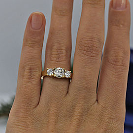 14k White Gold Engagement Ring featured with 1.62ct TCW Diamonds