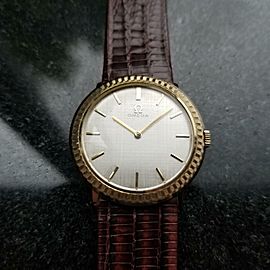 OMEGA Men's Midsize 14K Solid Gold Manual Hand-Wind Dress Watch c.1964 MS202