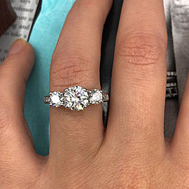 Exclusive 14k White Gold Engagement Ring w/ 2.50ct. Diamonds