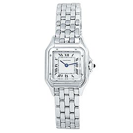 Cartier Panthere 18k White Gold Quartz Silver Ladies Watch