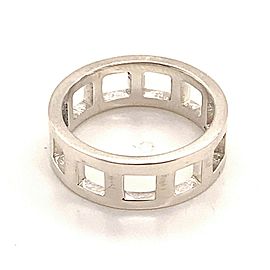 Gucci Estate Sterling Silver Ring Size 6, 4.7 Grams 7 mm Height G1