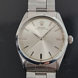Mens Rolex Oyster Perpetual 34mm Automatic 1960s Swiss Vintage RA232