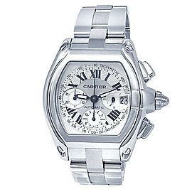Cartier Roadster XL Stainless Steel Automatic Silver Men's Watch