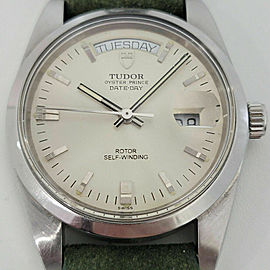 Mens Tudor Oyster Prince Ref 9450/0 Date Day 38mm Automatic 1990s Swiss RJC164