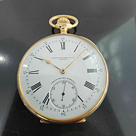 Patek Philippe Chronometro Gondolo 52mm 18k Gold Pocket Watch