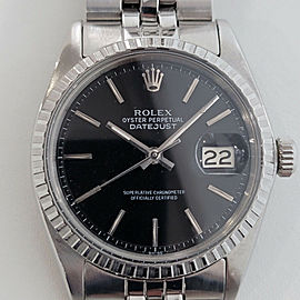 Mens Rolex Oyster Datejust 36mm Automatic 1960s Vintage Swiss RA269