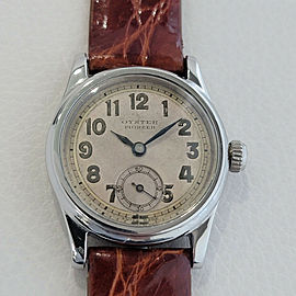 Midsize Oyster Pioneer Hand Wind Military Watch by Rolex 1930s Vintage RA31