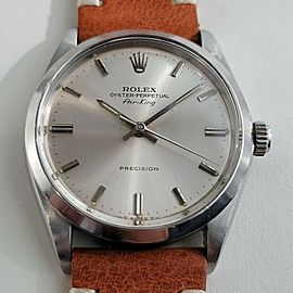 Mens Rolex Oyster Precision Ref 5500 Air King 34mm Automatic 1960s Swiss RJC191T