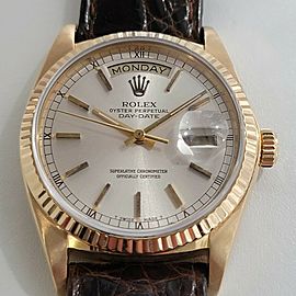 Mens Rolex Day Date President 18038 36mm 18k Gold Automatic