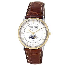 Blancpain Villeret Stainless Steel Leather Automatic White Men's Watch