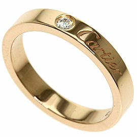 CARTIER 18k Pink Gold 1P Diamond Ring LXGQJ-1249