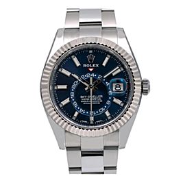 ROLEX SKY-DWELLER 326934 42MM BLUE DIAL WITH STAINLESS STEEL OYSTER BRACELET
