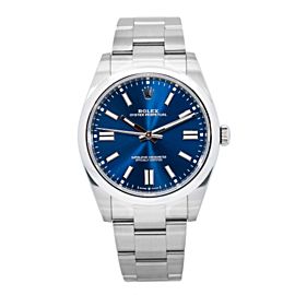 ROLEX OYSTER PERPETUAL 124300 41MM BLUE DIAL STAINLESS STEEL OYSTER BRACELET