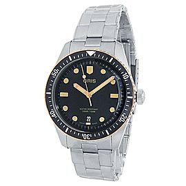 Oris Divers Sixty-Five Stainless Steel Auto Green Men's Watch 01 733 7707 4357