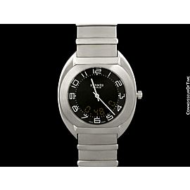 Hermès Espace Full Size Multi-Function Digital SS Steel Watch - $5,160, Mint