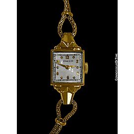 1950 TIFFANY & CO. Ladies Vintage 14K Gold Dress Watch