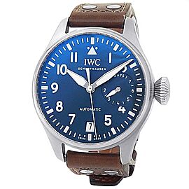 IWC Big Pilots Le Petit Prince Stainless Steel Leather Blue Men's Watch