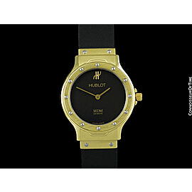 Hublot MDM Two-Tone Ladies Luxury 18K Gold Watch