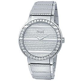 Piaget Polo 18k White Gold Automatic Silver Diamonds Men's Watch