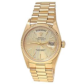 Rolex Day-Date 18k Yellow Gold President Automatic Champagne Men's Watch
