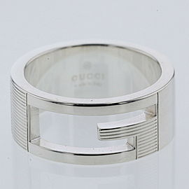 GUCCI 925 Silver Branded Ring LXGBKT-557
