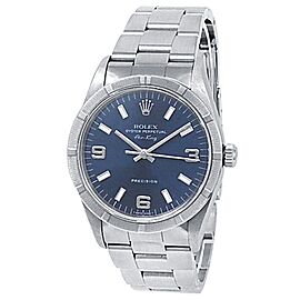 Rolex Air-King Stainless Steel Oyster Automatic Blue Men's Watch