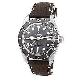 Tudor Black Bay Fifty-Eight 925 Silver Leather Grey Men's Watch