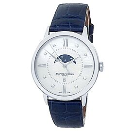 Baume & Mercier Classima Stainless Steel Leather Mother of Pearl Watch