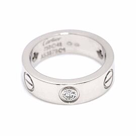 Cartier 18k White Gold Diamond Love Ring US