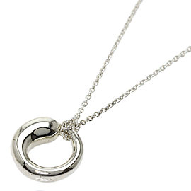 TIFFANY & Co 925 Silver Eternal circle Necklace QJLXG-2475