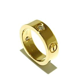 Cartier 18k Yellow Gold 3P Diamond Ring LXJG-33